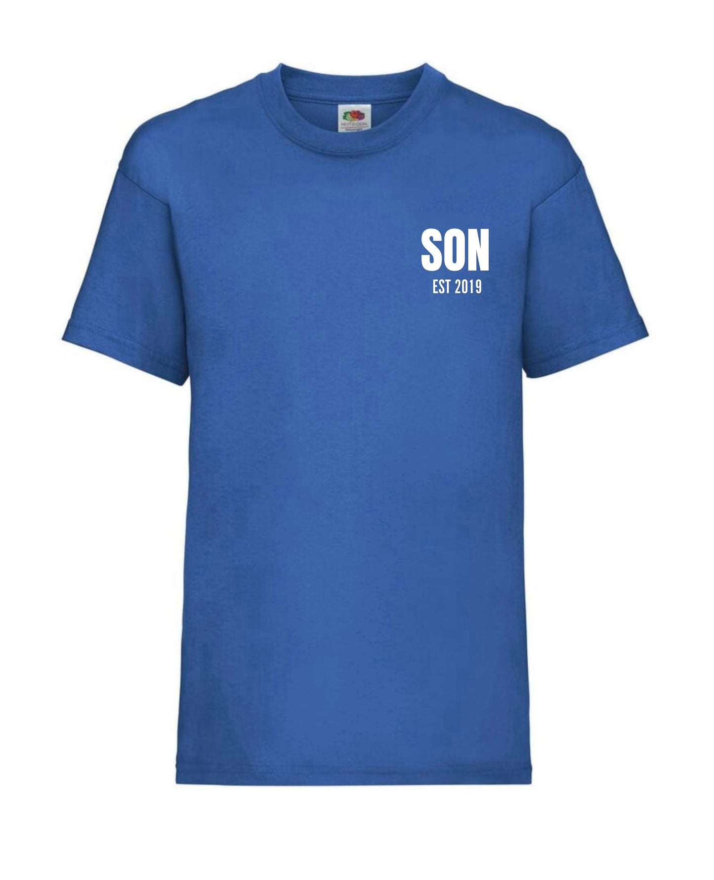 Cute personalised “SON” t-shirts for 3 to 15 years old in 10 colours