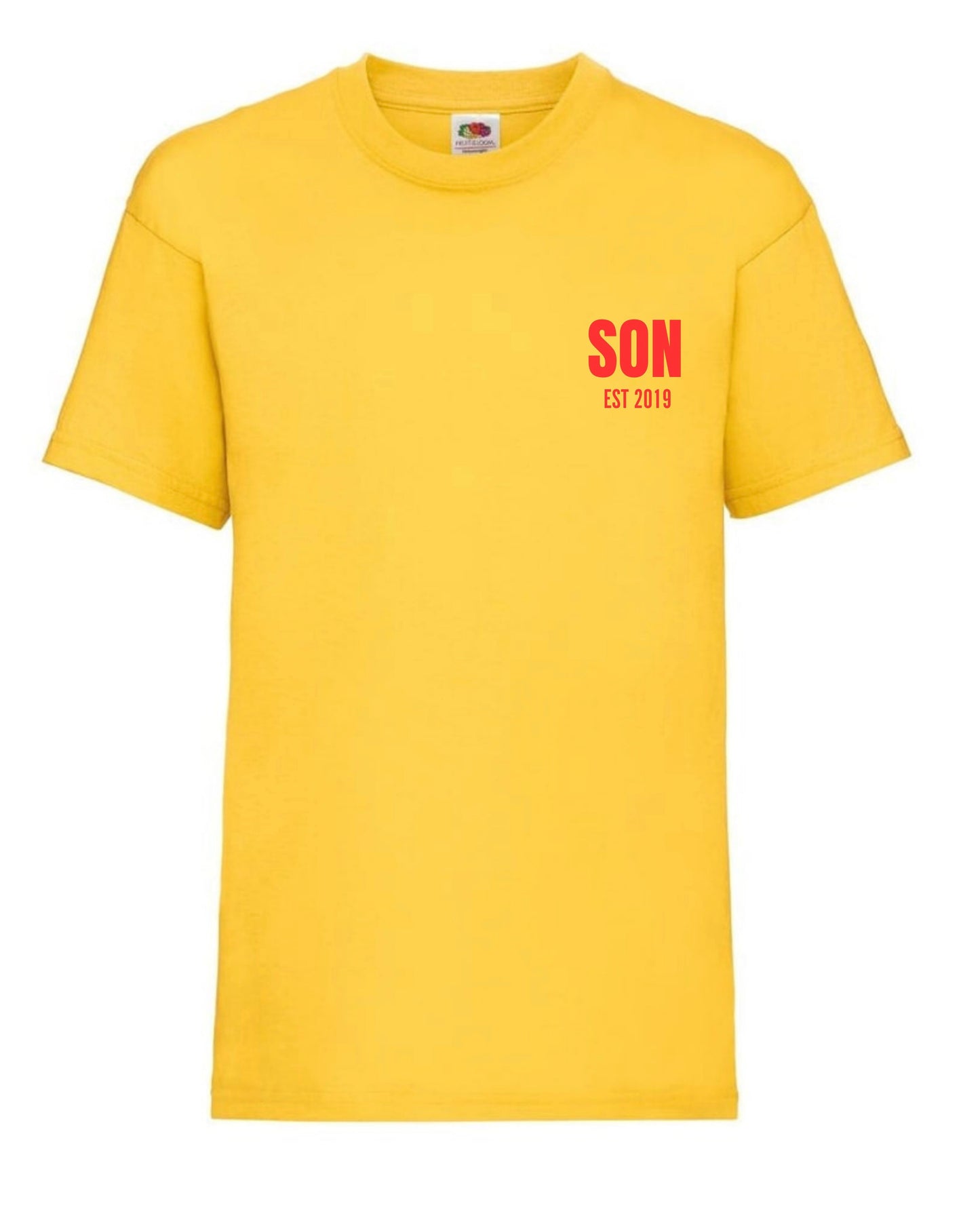 Cute personalised “SON” t-shirts for 3 to 15 years old in 10 colours