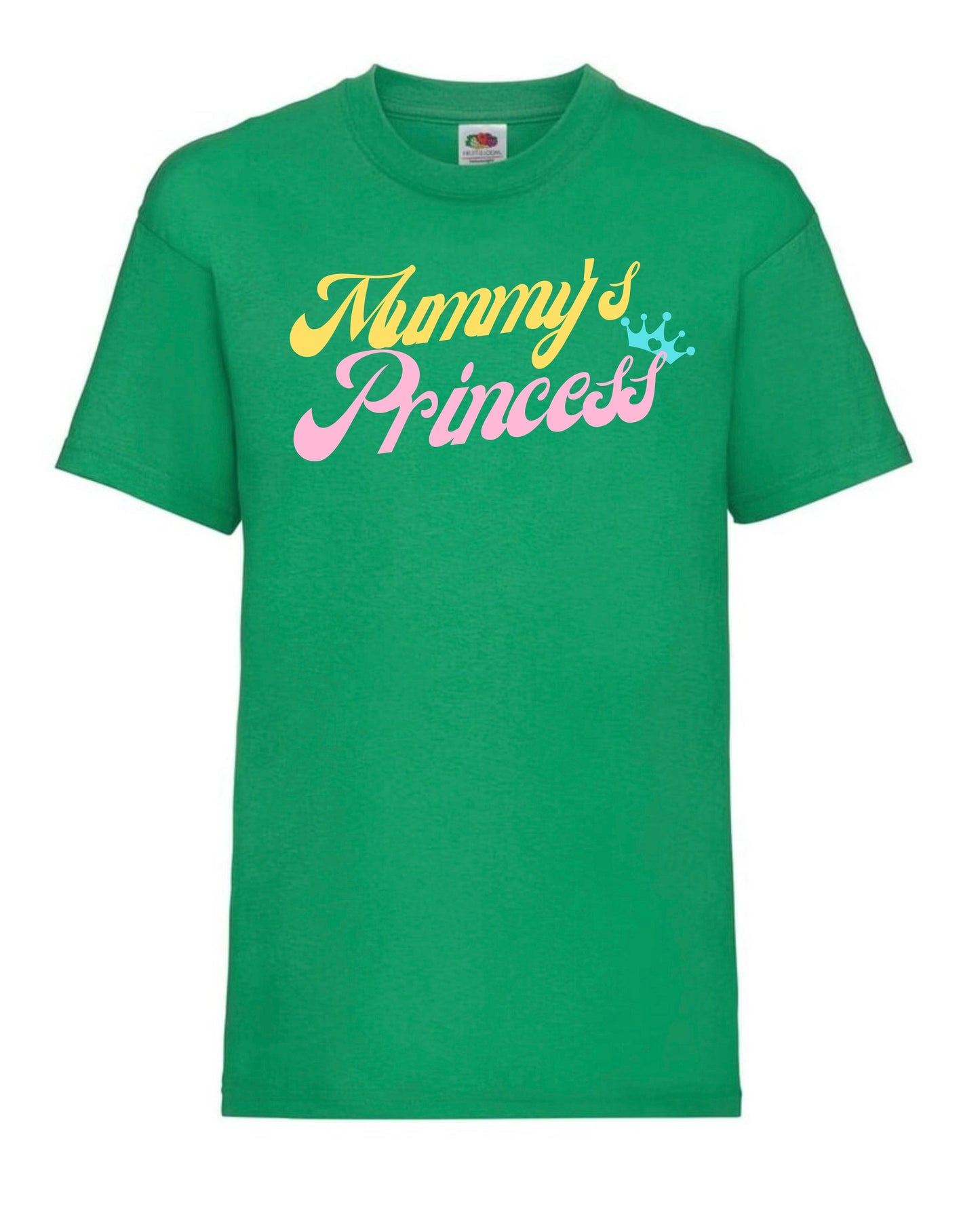 Cute “Mummy’s princess” girls’ t-shirts aged 3 to 15 years in 7 colours