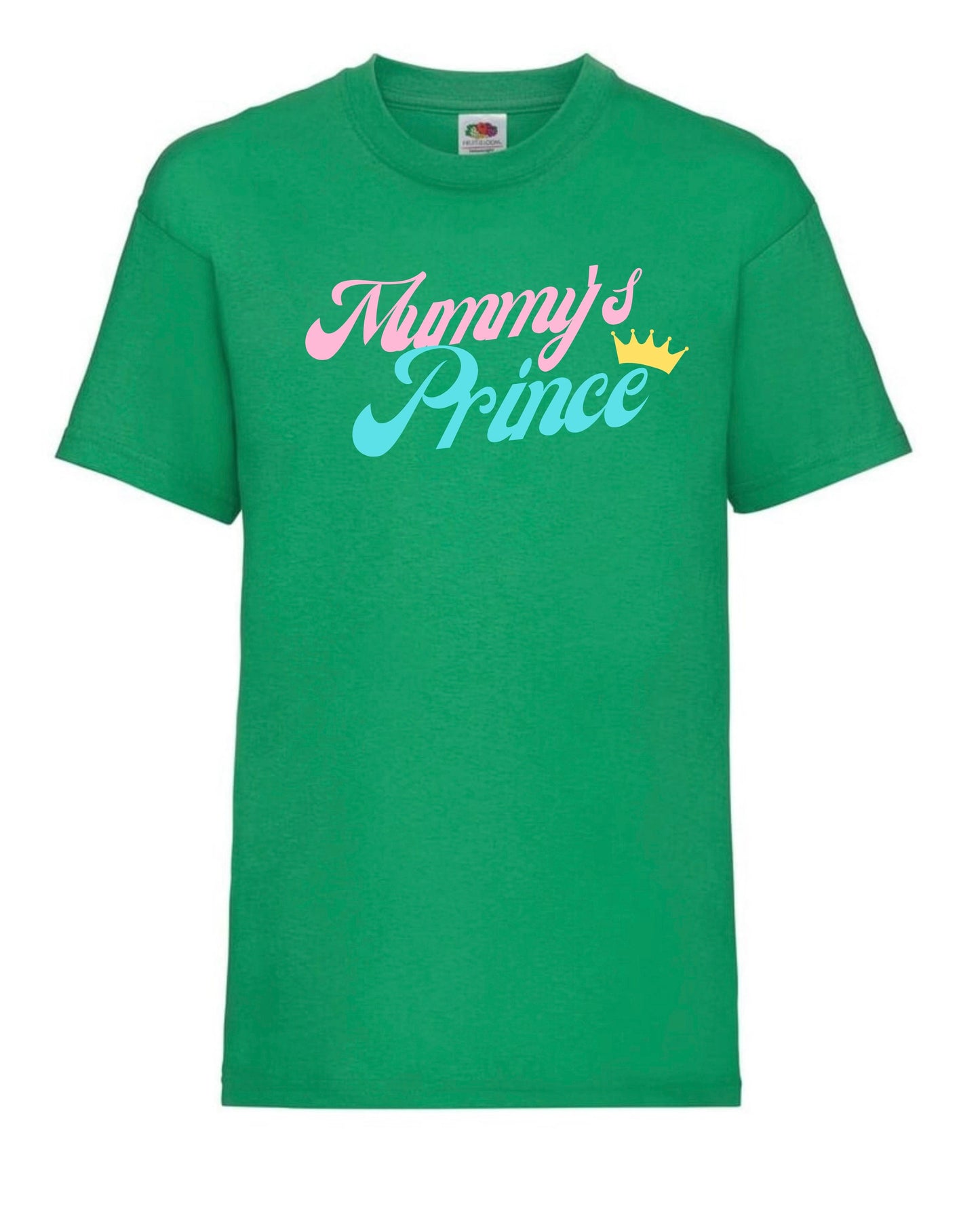 Cute “Mummy’s Prince” boys’ personalised t-shirts for aged 3-15 in 7 colours