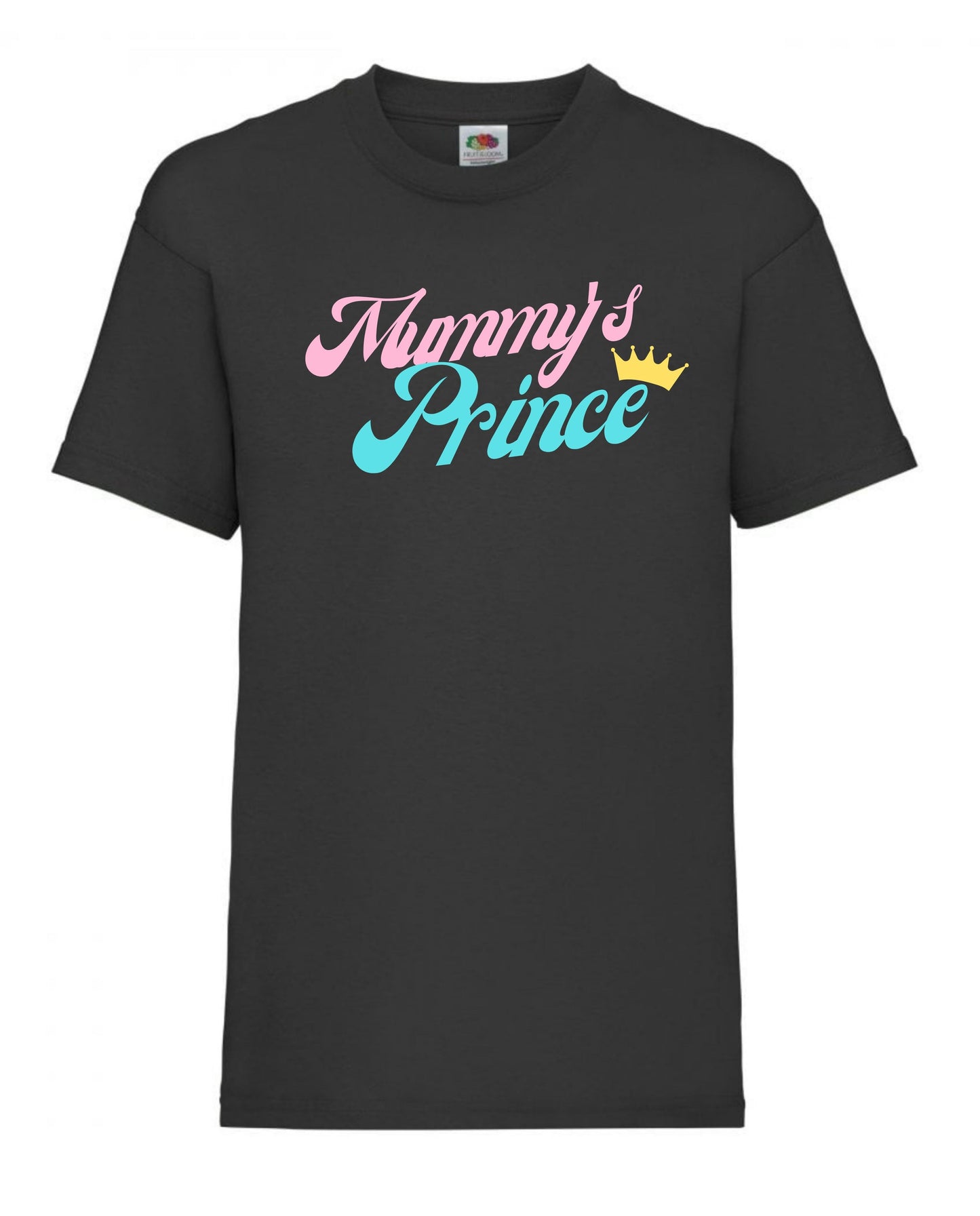 Cute “Mummy’s Prince” boys’ personalised t-shirts for aged 3-15 in 7 colours