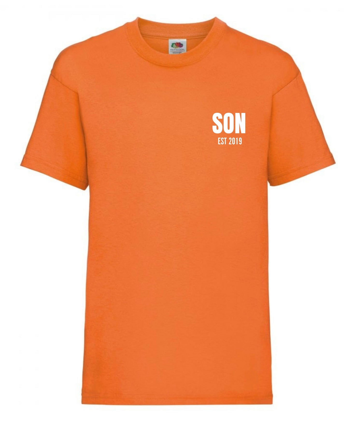 Cute personalised “SON” t-shirts for 3 to 15 years old in 10 colours