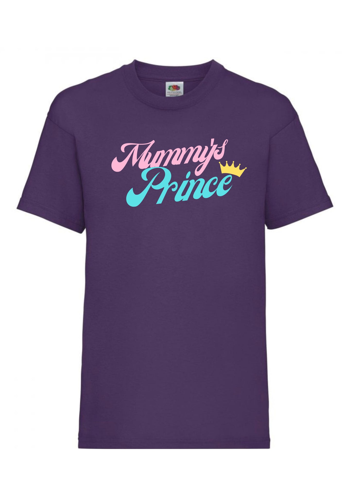 Cute “Mummy’s Prince” boys’ personalised t-shirts for aged 3-15 in 7 colours