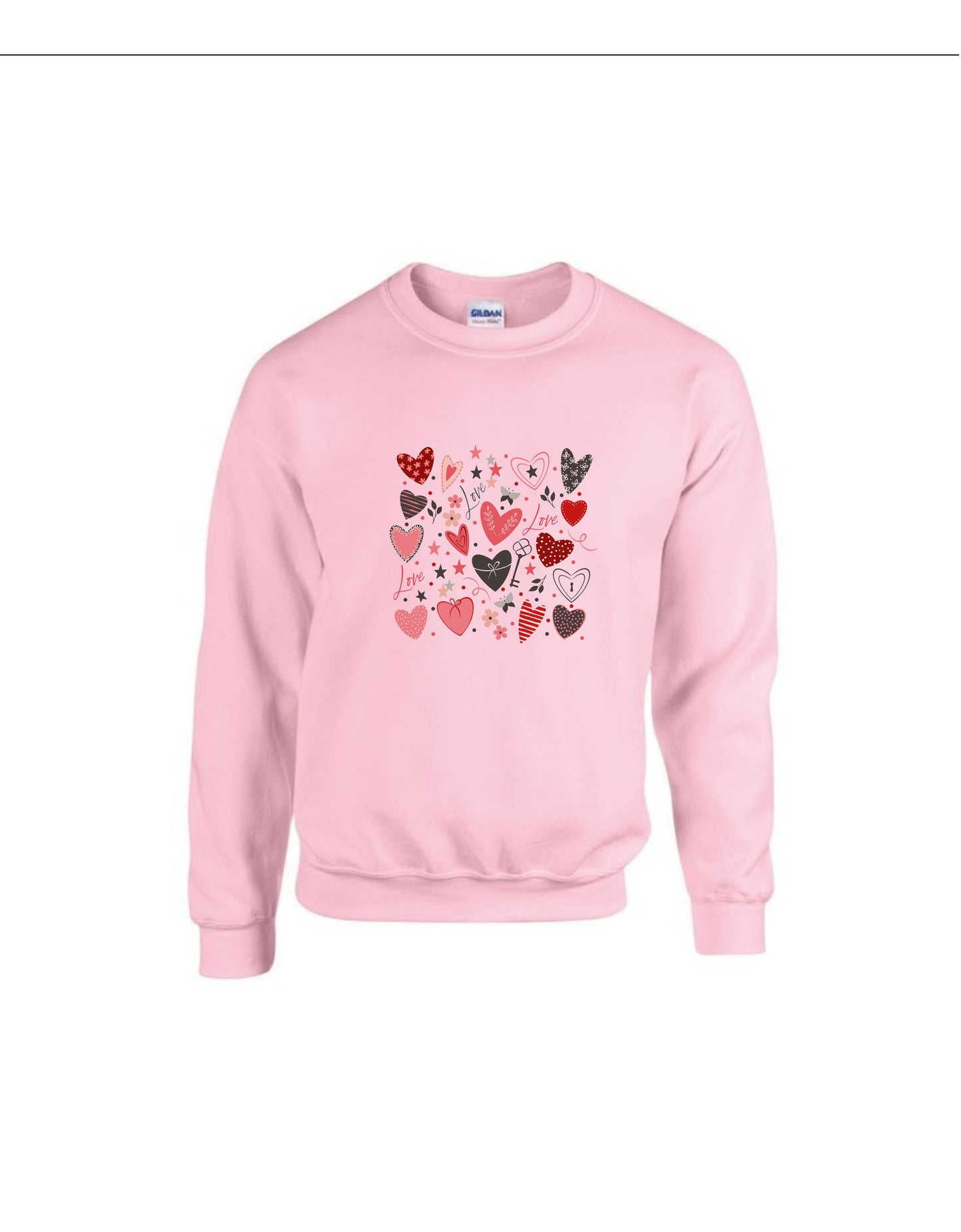 Personalised Valentine’s Day sweatshirt/ love heart sweatshirt