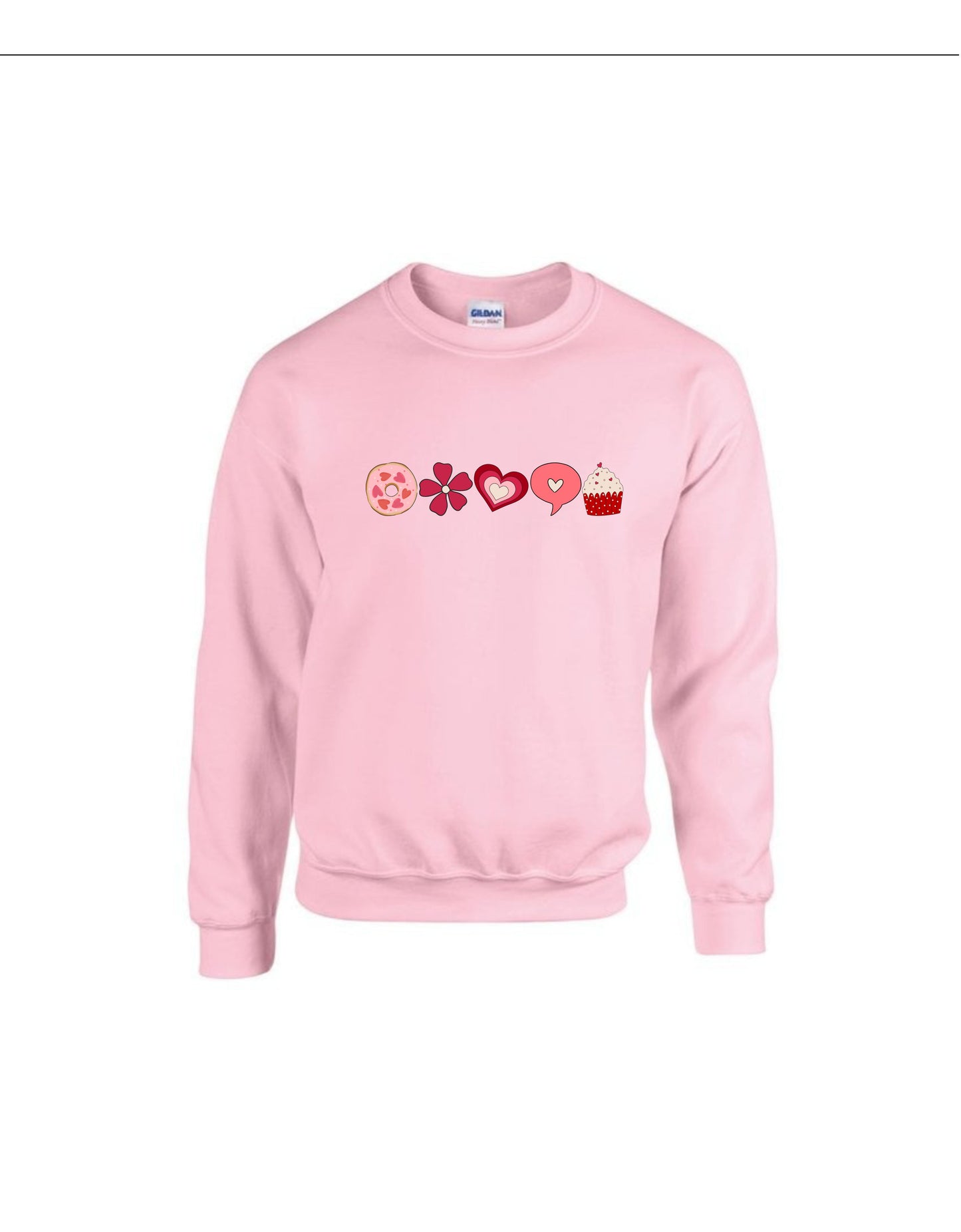 Cute love heart Valentine’s Day sweatshirt