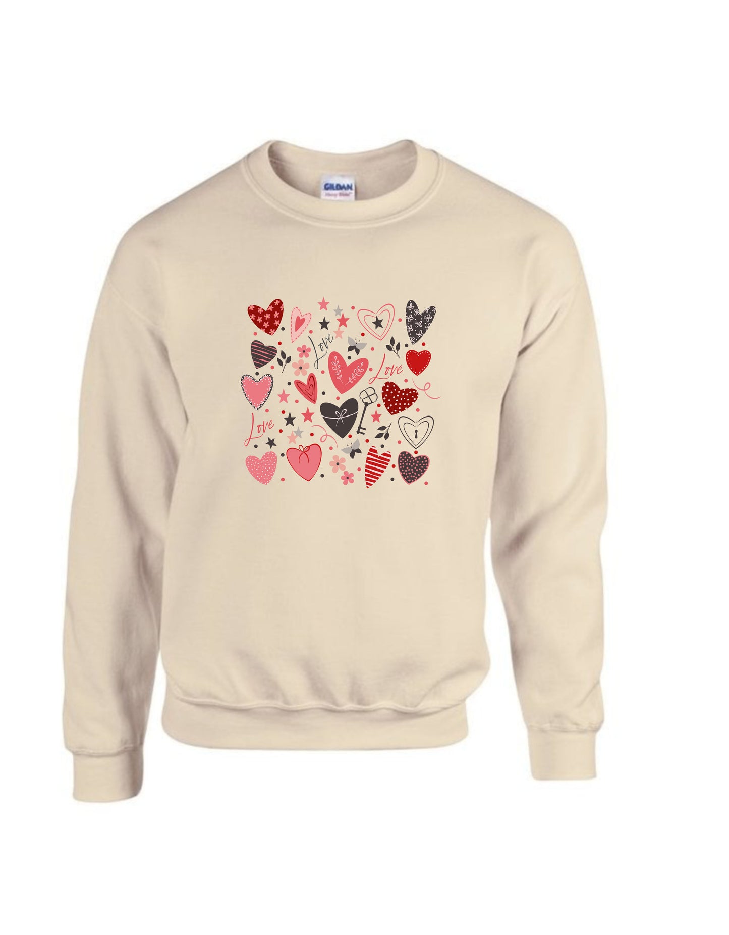 Personalised Valentine’s Day sweatshirt/ love heart sweatshirt