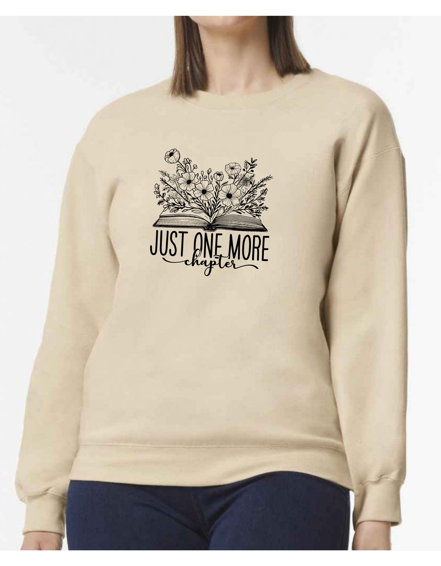 Personalised Just one more chapter sweatshirt, book lover sweatshirt, bookish, book lover gift, booktrovert’s present, gift for her, reader’s gift, birthday present, Mother’s Day gift, present for friends