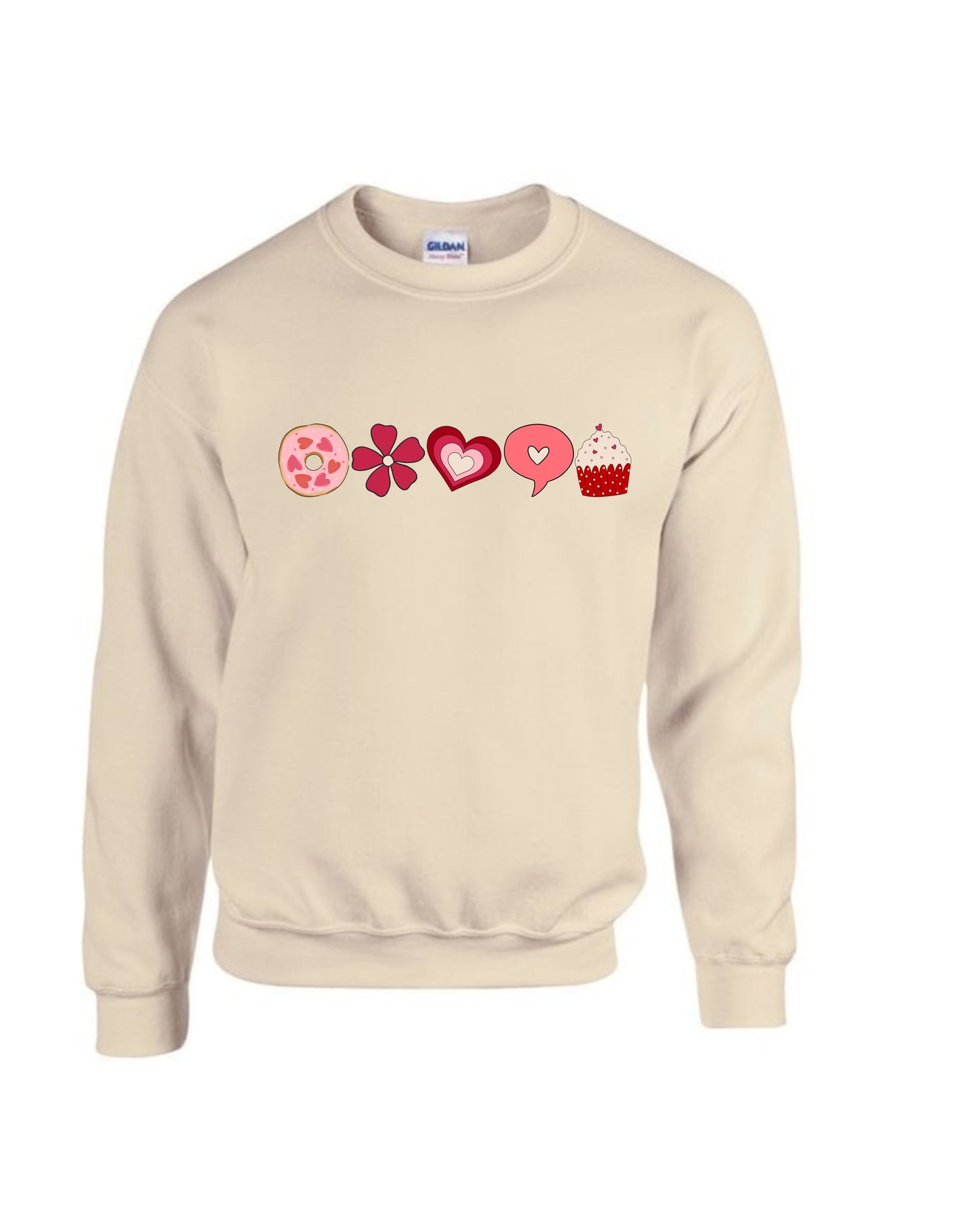 Cute love heart Valentine’s Day sweatshirt