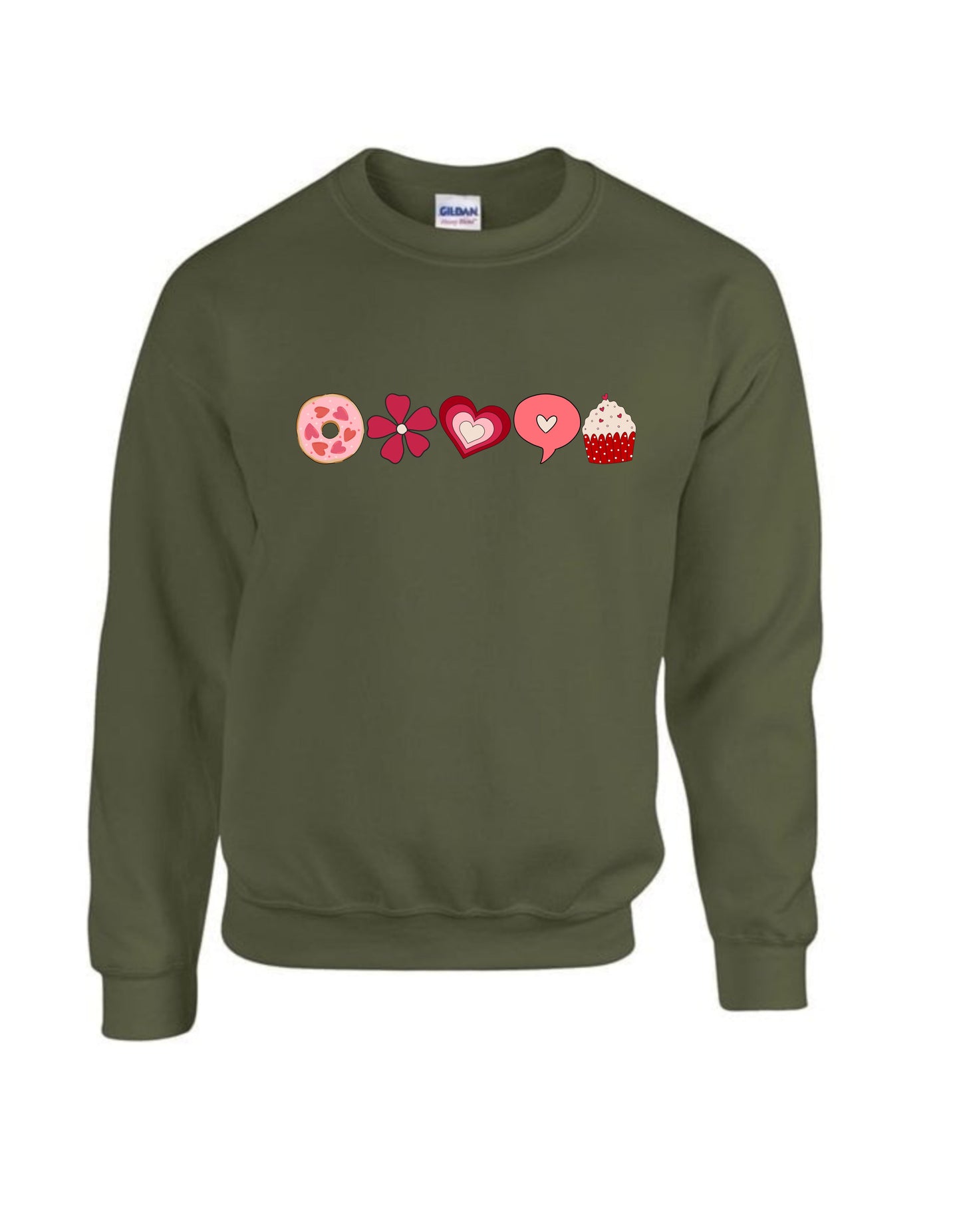 Cute love heart Valentine’s Day sweatshirt