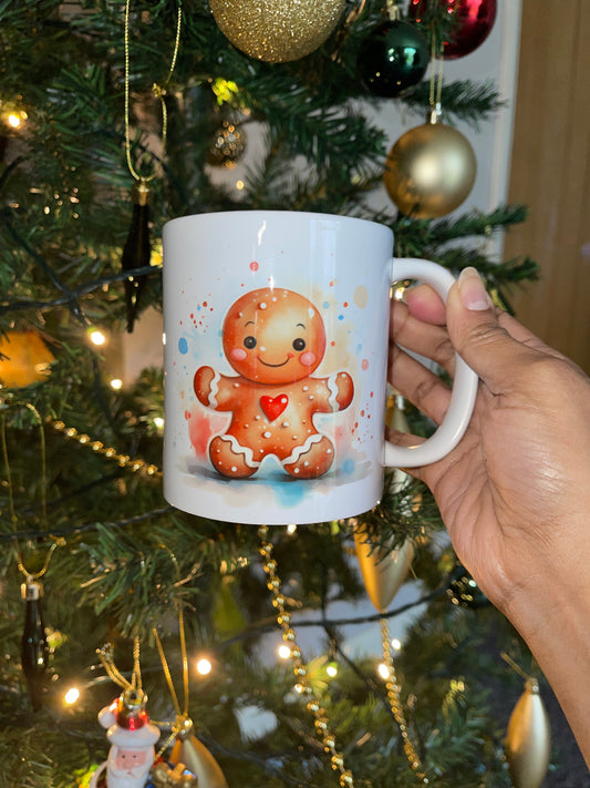 Cute ceramic Gingerbread man mug