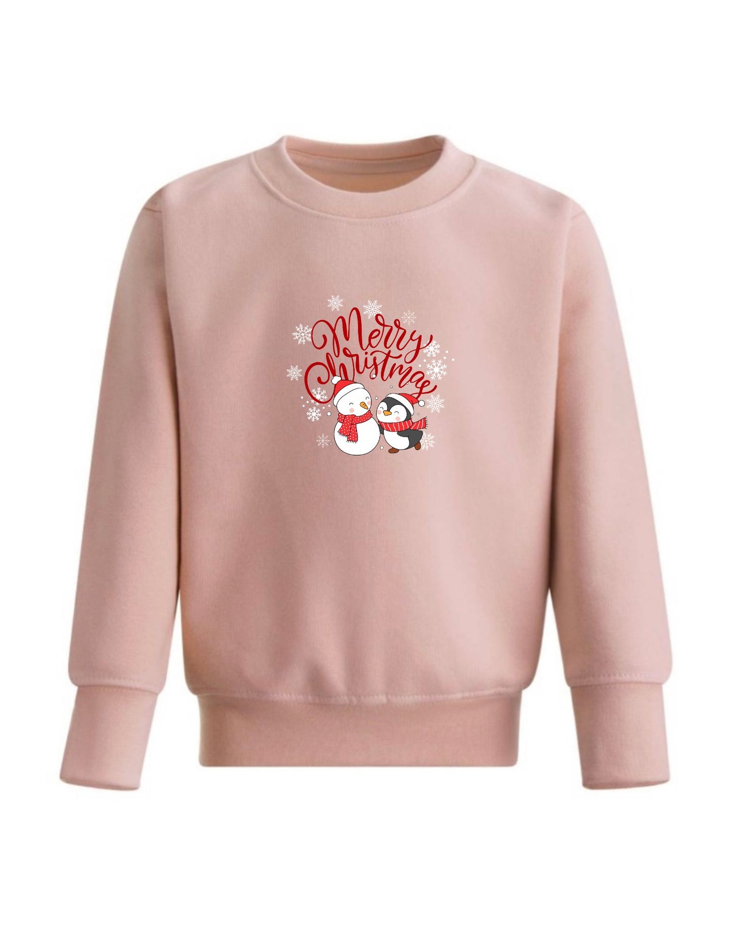 Personalised Kid’s Crew Neck Fleece Christmas Sweatshirt, add your name and design