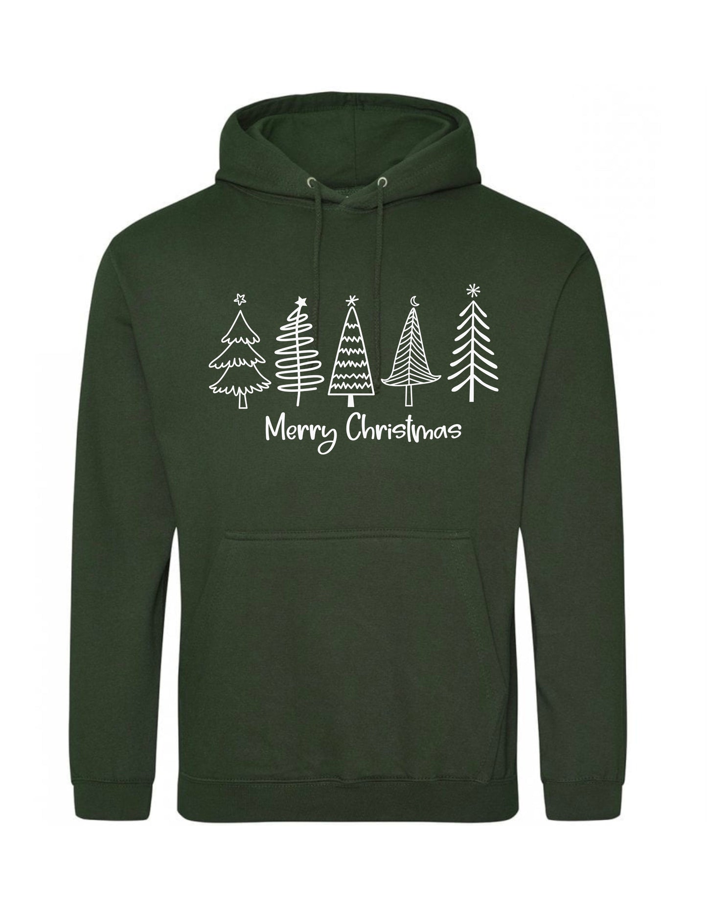 Personalised Merry Christmas Hoodies for Adults in various colours