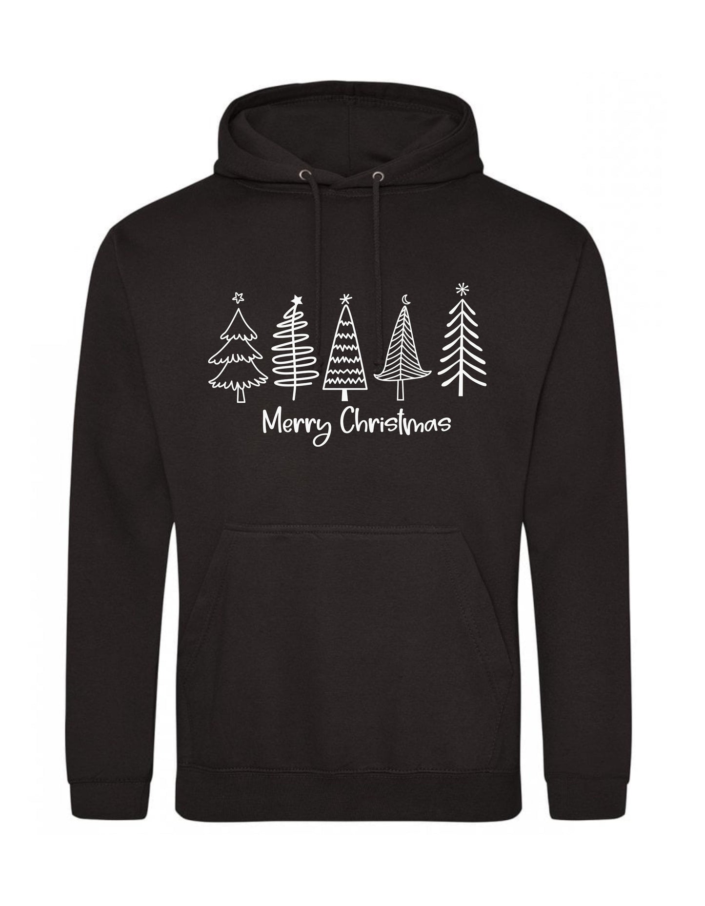 Personalised Merry Christmas Hoodies for Adults in various colours