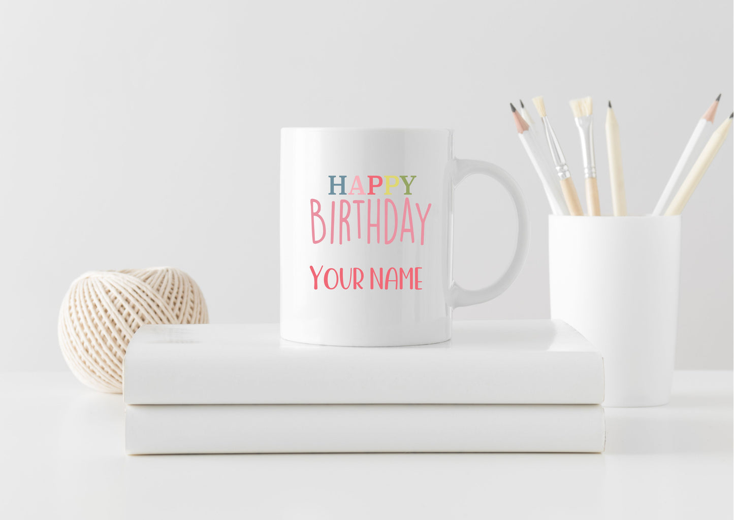 Personalised cute fairy birthday mug for girls age 3 to 10, birthday present for girls, fairy designed number mug, gift for her, special