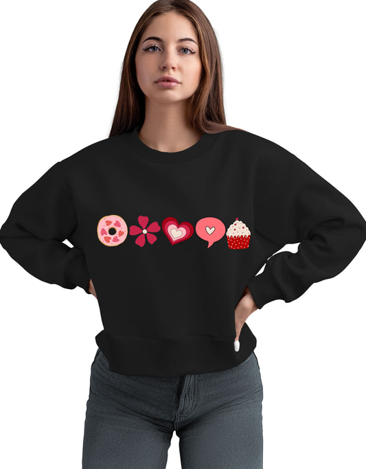 Cute love heart Valentine’s Day sweatshirt