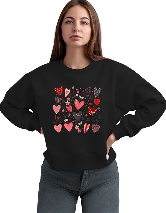 Personalised Valentine’s Day sweatshirt/ love heart sweatshirt