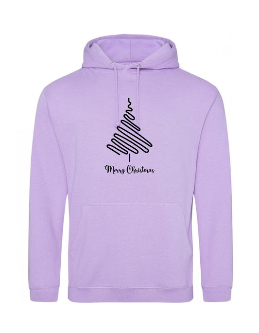 Personalised Merry Christmas Hoodies for Adults in various colours