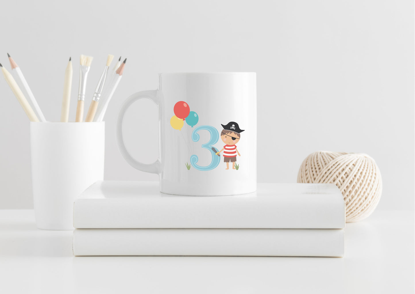 Personalised birthday mug for boys aged 3 to 10 years