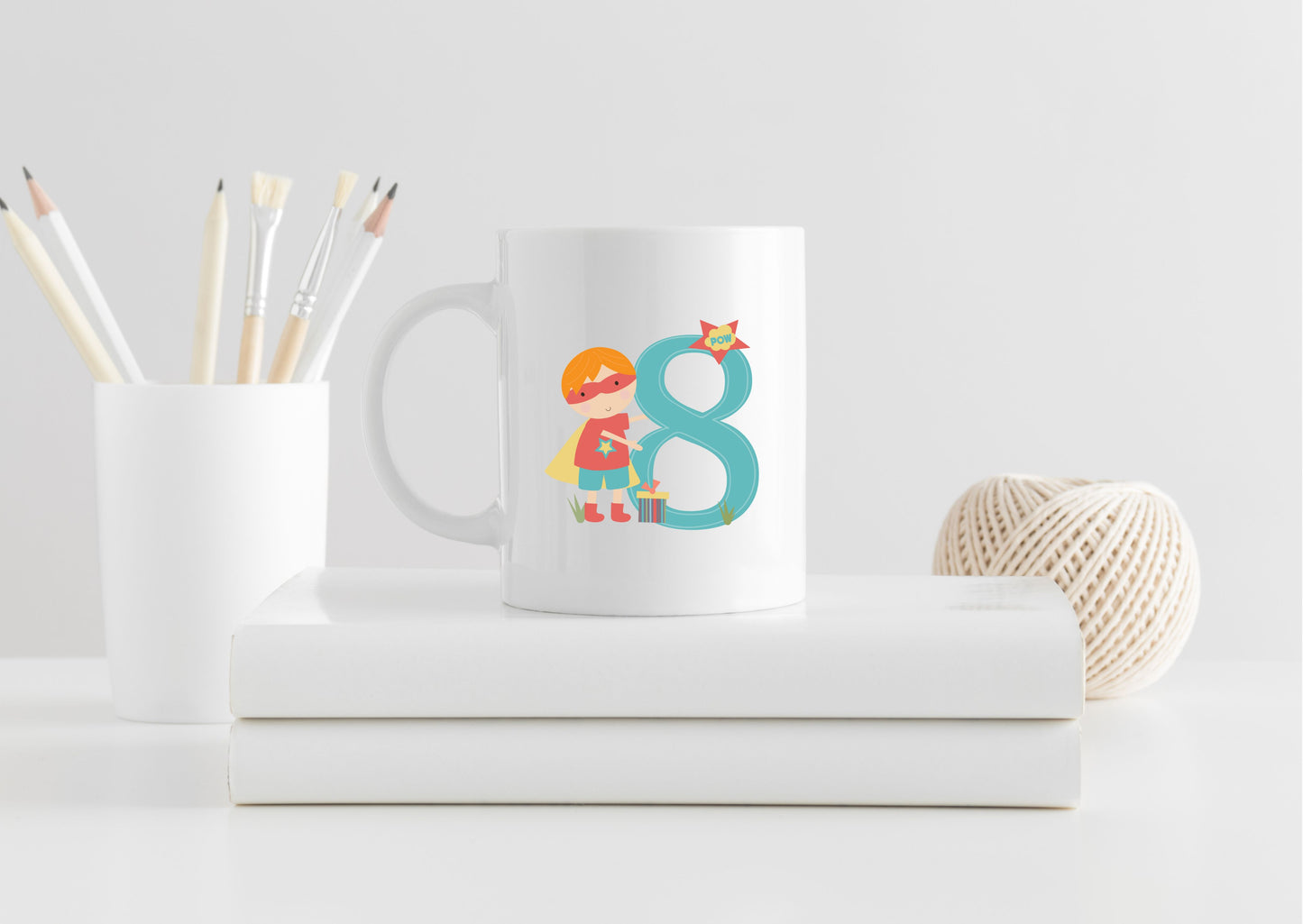 Personalised birthday mug for boys aged 3 to 10 years